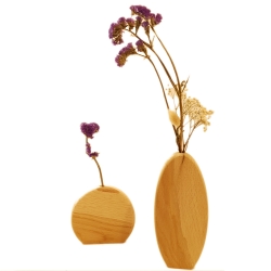 Vaze decorative din lemn de stejar Romanesc, stil modern, minimalist